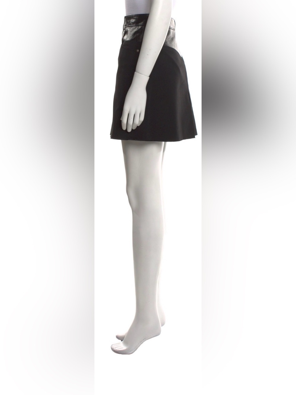 Helmut Lang Skirt - Wool Skirt - Size 10 - Large - Black - Mini Skirt - Matte